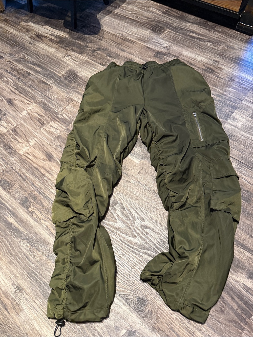 Fashion Nova Olive Green Cargo Jogger Pants
